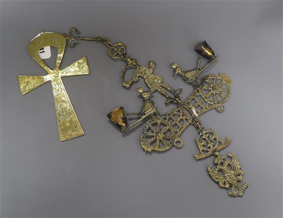 A coptic cross and a hanging length 50cm